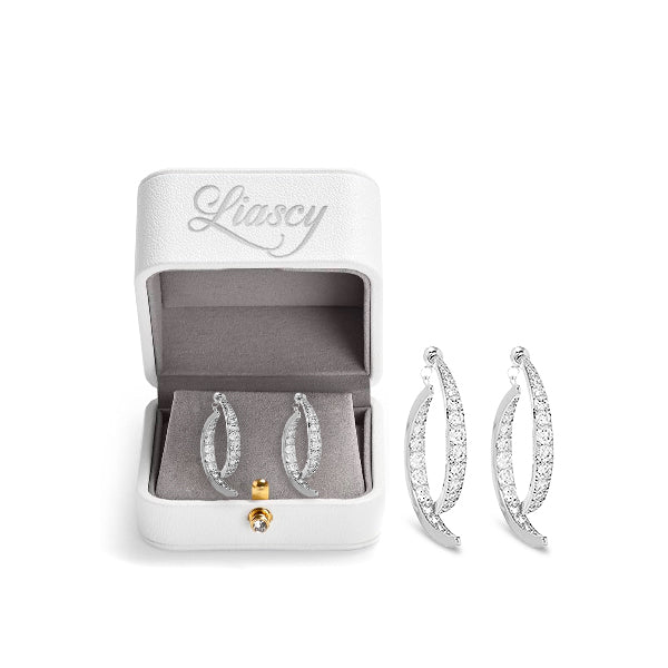 Liascy™ Lymphatech Gemslim CurvedCross Earrings