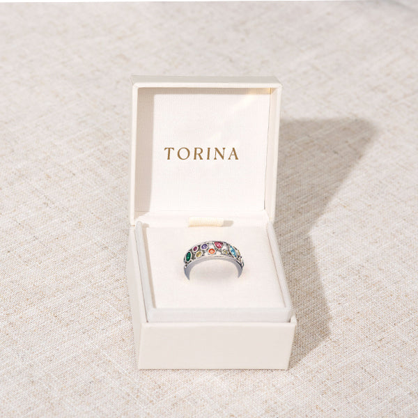 TORINA Crystal-Quartz IONIX Ring